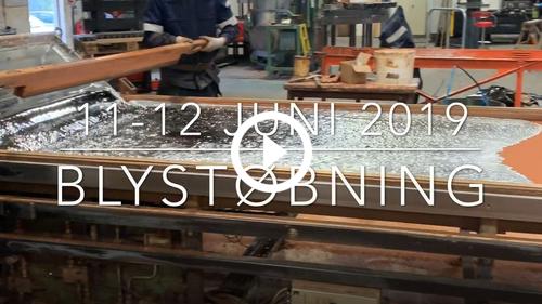 Støbning af blytagpladerne